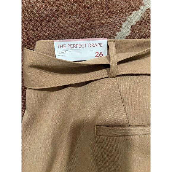 NWT Lane Bryant The Perfect Drape Shorts Size 26 Khaki Tan Vacation Summer - Picture 5 of 5